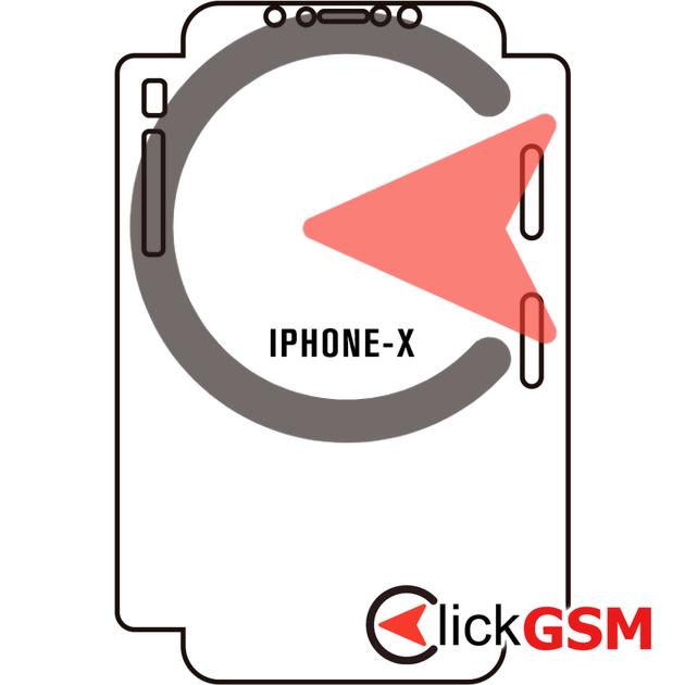 Folie Protectie Completa Spate Apple iPhone X