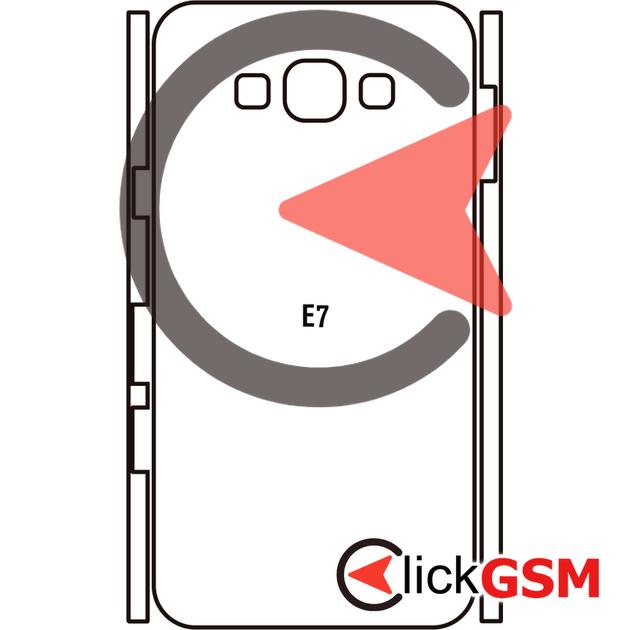 Folie Protectie Completa Spate Samsung Galaxy E7