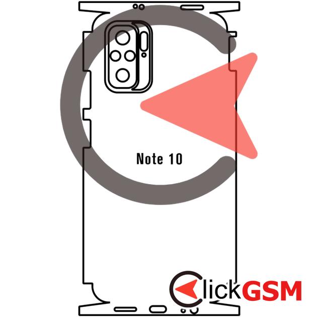 Folie Protectie Completa Spate Xiaomi Redmi Note 10