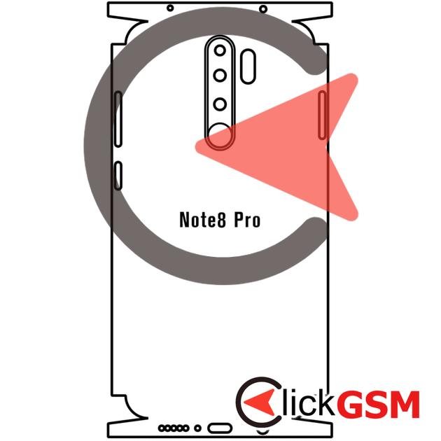 Folie Protectie Completa Spate Xiaomi Redmi Note 8 Pro