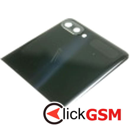 Capac Spate cu Display, Geam Camera Negru Samsung Galaxy Z Flip j4n