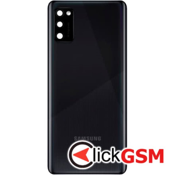 Piesa Capac Spate Cu Geam Blit Pentru Samsung Galaxy A41 Negru 1w62