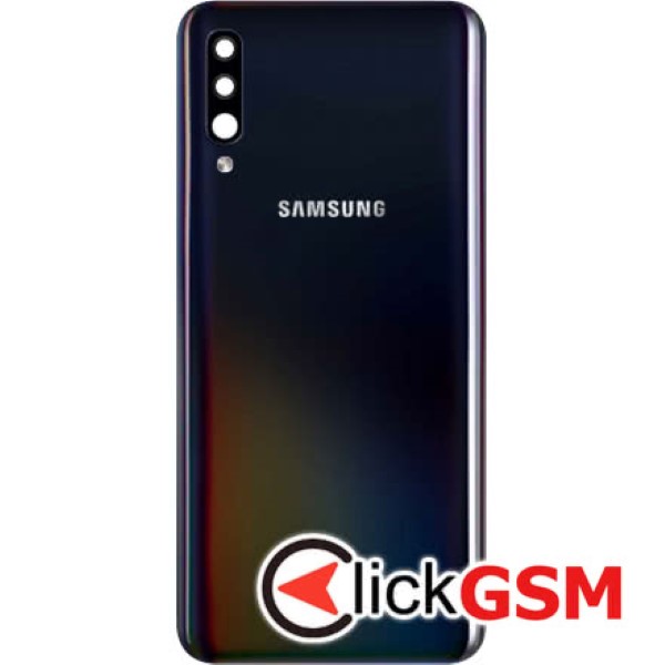 Piesa Capac Spate Cu Geam Blit Pentru Samsung Galaxy A70 Negru 1w6t