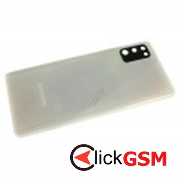 Piesa Capac Spate Cu Geam Camera Pentru Samsung Galaxy A41 Argintiu Ibd