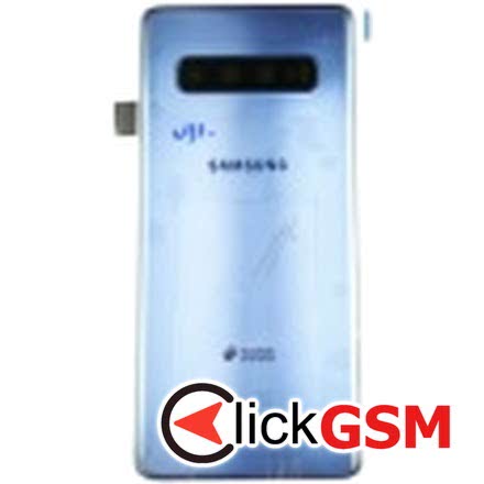 Piesa Capac Spate Cu Geam Camera Pentru Samsung Galaxy S10 Albastru 6wz