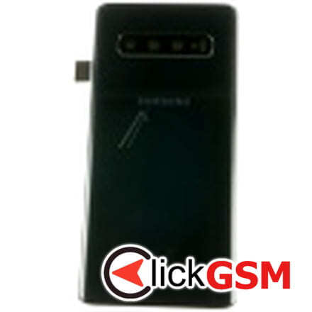 Piesa Piesa Capac Spate Cu Geam Camera Pentru Samsung Galaxy S10 Negru 7hx