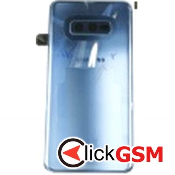 Piesa Piesa Capac Spate Cu Geam Camera Pentru Samsung Galaxy S10e Albastru 667