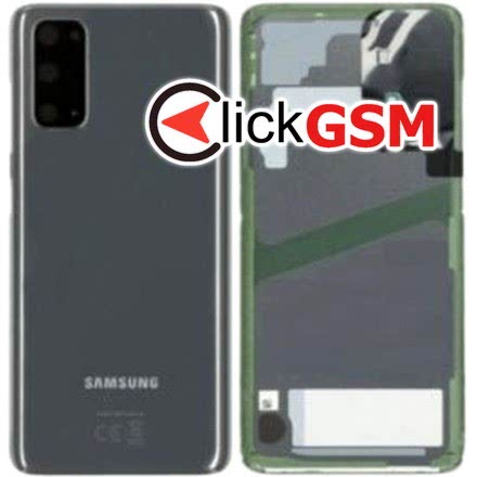 Piesa Capac Spate Cu Geam Camera Pentru Samsung Galaxy S20 Gri 1jle