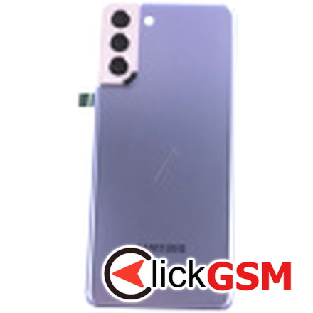 Piesa Piesa Capac Spate Cu Geam Camera Pentru Samsung Galaxy S21+ 5g Violet 1deg