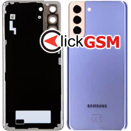 Piesa Capac Spate Cu Geam Camera Pentru Samsung Galaxy S21+ 5g Violet Tns