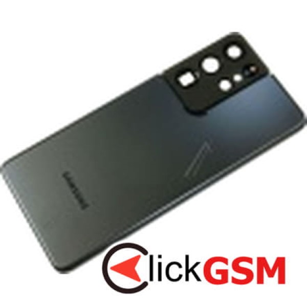 Piesa Piesa Capac Spate Cu Geam Camera Pentru Samsung Galaxy S21 Ultra 5g Albastru Ix1