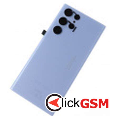Piesa Capac Spate Cu Geam Camera Pentru Samsung Galaxy S22 Ultra Albastru 1dx7