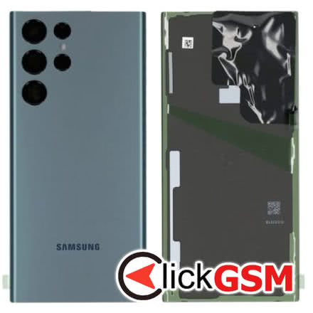 Piesa Piesa Capac Spate Cu Geam Camera Pentru Samsung Galaxy S22 Ultra Blue 2d95