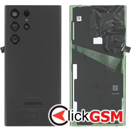 Piesa Capac Spate Cu Geam Camera Pentru Samsung Galaxy S22 Ultra Graphite 2daa