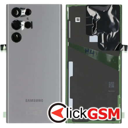 Piesa Piesa Capac Spate Cu Geam Camera Pentru Samsung Galaxy S22 Ultra Negru 2cvy