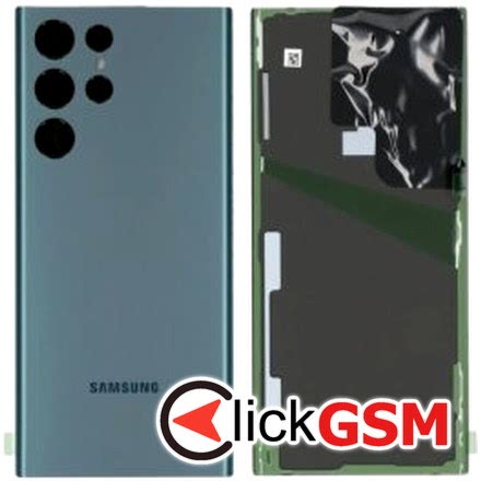 Piesa Piesa Capac Spate Cu Geam Camera Pentru Samsung Galaxy S22 Ultra Verde 1nnc