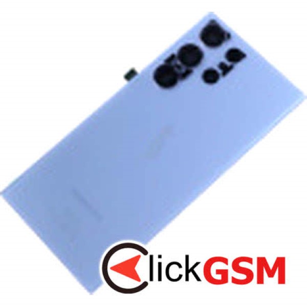 Piesa Capac Spate Cu Geam Camera Pentru Samsung Galaxy S23 Ultra Albastru 295m