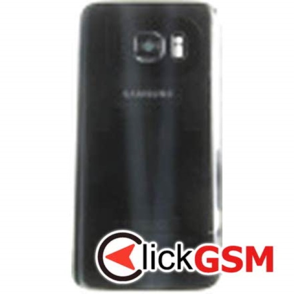 Piesa Piesa Capac Spate Cu Geam Camera Pentru Samsung Galaxy S7 Negru 6am