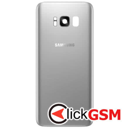 Piesa Piesa Capac Spate Cu Geam Camera Pentru Samsung Galaxy S8 Argintiu 2d5l