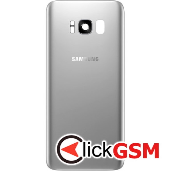 Piesa Capac Spate Cu Geam Camera Pentru Samsung Galaxy S8 Argintiu Aca