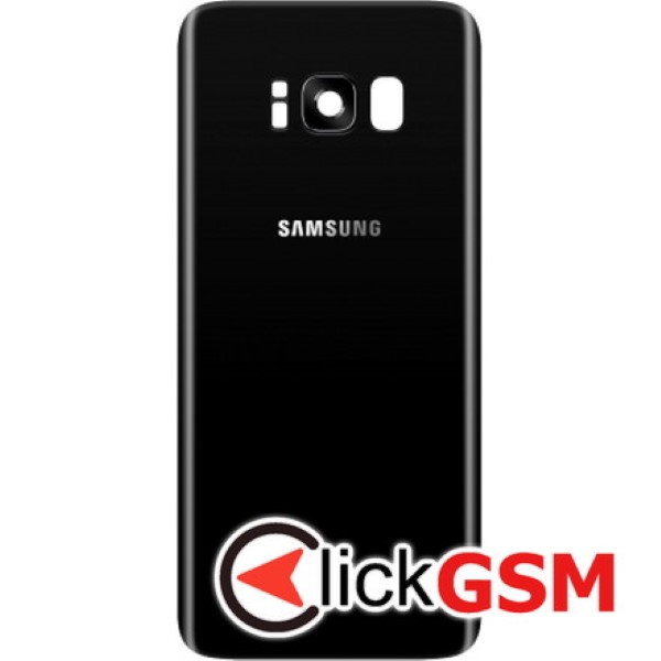Piesa Capac Spate Cu Geam Camera Pentru Samsung Galaxy S8 Negru Cgx