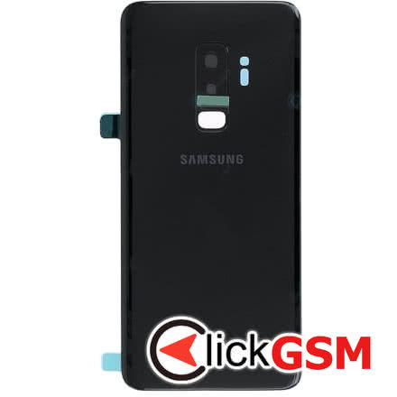 Piesa Piesa Capac Spate Cu Geam Camera Pentru Samsung Galaxy S9+ Negru 2d93