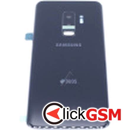 Piesa Piesa Capac Spate Cu Geam Camera Pentru Samsung Galaxy S9+ Negru 7g4