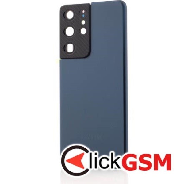Piesa Piesa Capac Spate Pentru Samsung Galaxy S21 Ultra 5g Bleumarin A0z