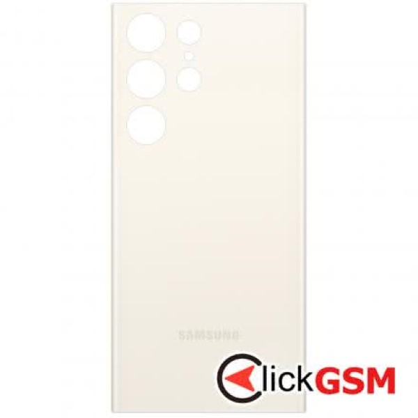 Piesa Capac Spate Pentru Samsung Galaxy S23 Ultra Alb 2x4u