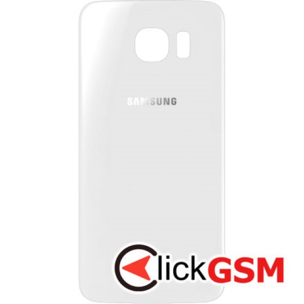 Piesa Piesa Capac Spate Pentru Samsung Galaxy S6 Alb 3e8s