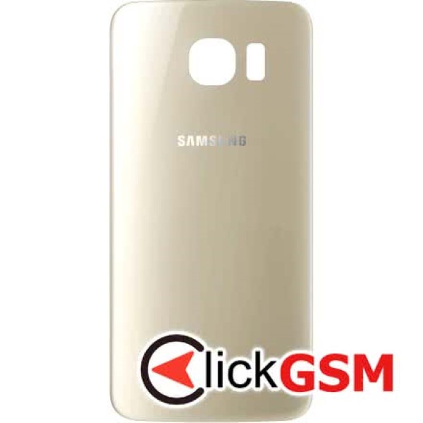 Piesa Piesa Capac Spate Pentru Samsung Galaxy S6 Auriu Gjs