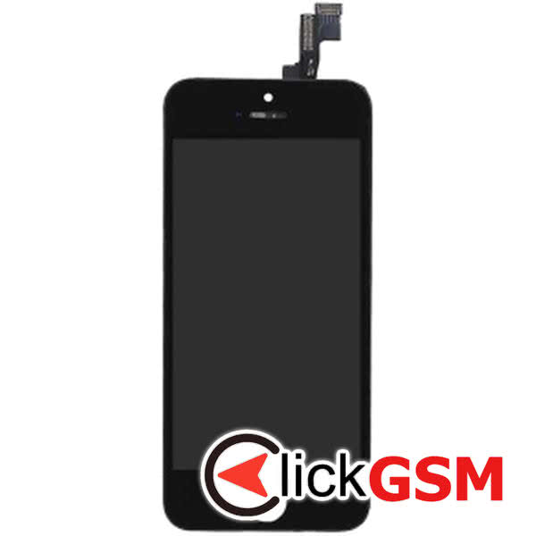 Piesa Display Cu Touchscreen Rama Pentru Apple Iphone 5s Negru Ely