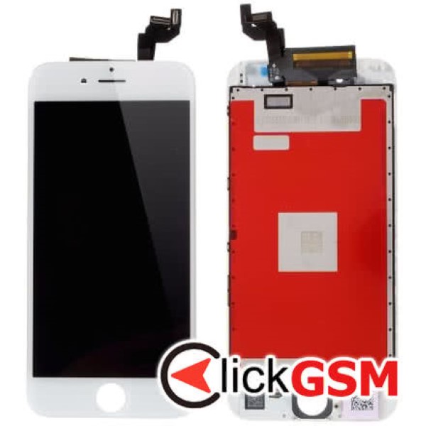 Display cu TouchScreen, Rama Alb Apple iPhone 6s 2dau