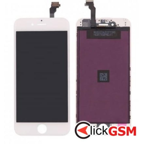 Display cu TouchScreen, Rama Alb Apple iPhone 6s 2w9q