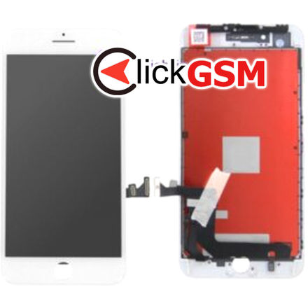 Display cu TouchScreen, Rama Alb Apple iPhone 8 Plus q10