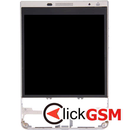 Display cu TouchScreen, Rama Negru BlackBerry Passport Silver Edition 21p1