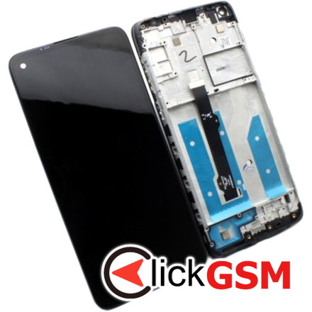 Piesa Display Cu Touchscreen Rama Pentru Motorola Moto G8 Negru 12hp