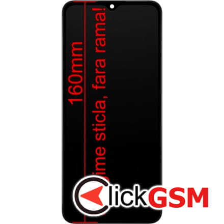Piesa Display Cu Touchscreen Rama Pentru Samsung Galaxy A02s Negru Q4