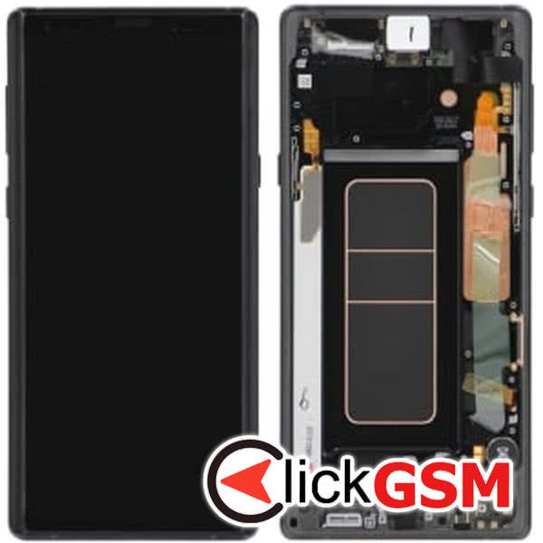 Piesa Piesa Display Cu Touchscreen Rama Pentru Samsung Galaxy Note10+ Negru Bob