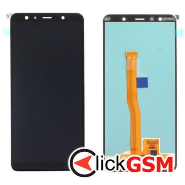 Piesa Piesa Display Original Cu Touchscreen Pentru Samsung Galaxy A7 2018 Negru 2dik
