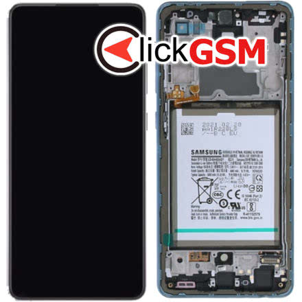Display Original cu TouchScreen, Rama, Baterie Alb Samsung Galaxy A72 349g