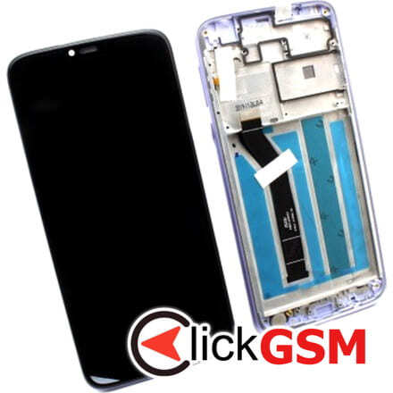 Display Original cu TouchScreen, Rama Violet Motorola Moto G7 Power 12he