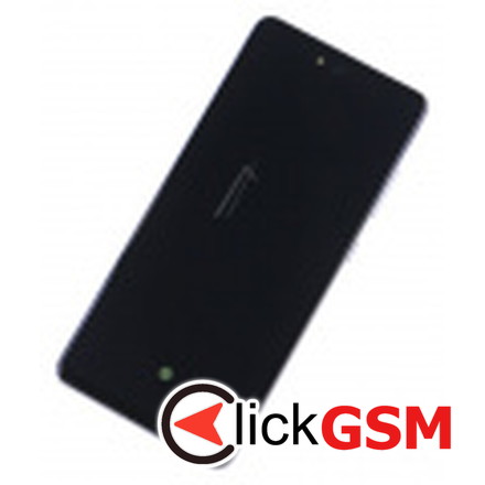 Piesa Piesa Display Original Cu Touchscreen Rama Pentru Samsung Galaxy A52 5g Violet 1dwh
