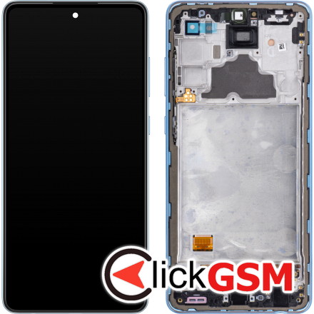 Display Original cu TouchScreen, Rama Albastru Samsung Galaxy A72 u0m