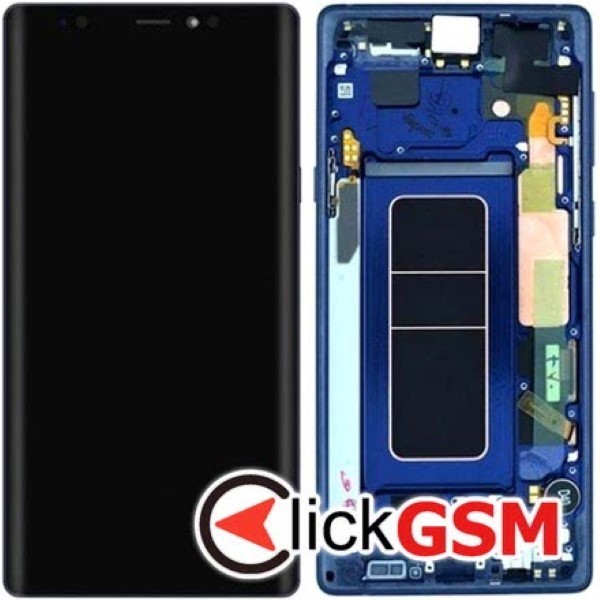 Piesa Piesa Display Original Cu Touchscreen Rama Pentru Samsung Galaxy Note9 Albastru 1cm0