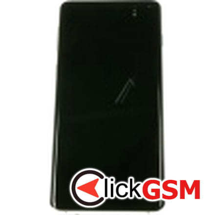 Piesa Piesa Display Original Cu Touchscreen Rama Pentru Samsung Galaxy S10 Verde 8vc