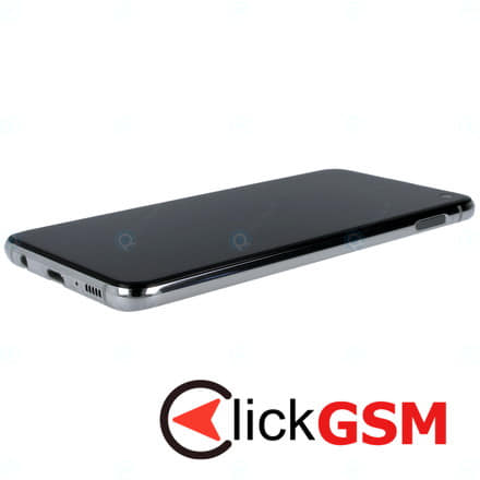 Piesa Display Original Cu Touchscreen Rama Pentru Samsung Galaxy S10e Alb 10x0