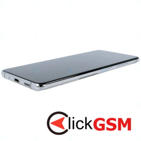 Piesa Piesa Display Original Cu Touchscreen Rama Pentru Samsung Galaxy S20 Ultra 5g Alb Nxp