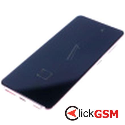 Piesa Piesa Display Original Cu Touchscreen Rama Pentru Samsung Galaxy S21 5g Roz 2g47