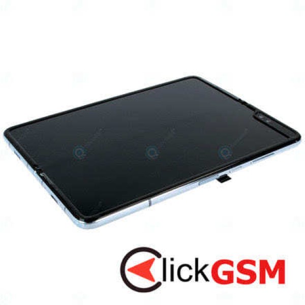 Piesa Piesa Display Pliabil Cu Touchscreen Rama Pentru Samsung Galaxy Fold Argintiu Nlf